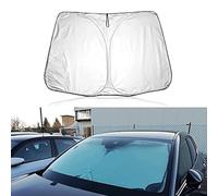 QLEQMZTV Pare-Soleil pour Pare-Brise Avant Voiture pour Citroen Jumpy II III XS M XL 2007-2023, Pliable Pare Brise Pare Soleil Blocs Rayons UV Solaire Protection Accessoires Intérieurs,B/Silver