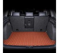 QLEQMZTV Tapis de Coffre Voiture pour Mini Countryman (F60) 2017-2022, Cuir Bac Coffre Cargaison Doublure Botte Stockage Moquettes Imperméable AntidéRapant Protection Accessoires,E/Brown