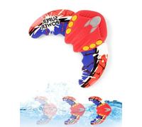 QLEUIFT 1 PCS Glider sous-Marin,Jouets de Piscine,Jouets de plongée,Jouets de Piscine,il Suffit d'appuyer sur celui-ci sous la Surface l'eau et il se déplace comme Un Petit Poisson,Rouge, 24 * 15 cm