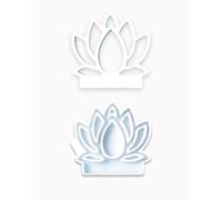 QLEUIFT 1 pcs Lotus Bougeoir en Résine époxy, Forme de Lotus Chandelier Silicone, Moules en Silicone, Bougeoir en Silicone, pour Bougeoir, Boîte à Bijoux, Photophore, Décoration de Table