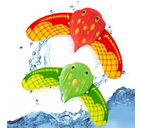 QLEUIFT 2 PCS Glider sous-Marin, Jouets de Piscine, Jouets de plongée, Jouets de Piscine, il Suffit d'appuyer sur celui-ci sous la Surface l'eau et il se déplace comme Un Petit Poisson, Rouge et Vert
