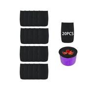 QLEUIFT 20 pcs Chaussette Skimmer Piscine,Chaussettes Filtre Piscine Pool Prefiltre Skimmer de Surface,Nettoyage et Accessoires pour Filet Piscine,Balle Filtrante Floculant Panier Net Skim Flottant