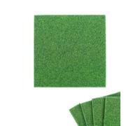 QLEUIFT 4 pcs Mini Simulation Gazons,Gazon Moderne,Tapis De Pelouse Verte Artificielle,Herbe De Mousse Miniature pour Maison de Poupée Miniature pour Jardin Balcon Modèle de Construction Micro Paysage