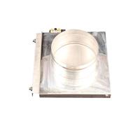 QLEVDOUOL Amortisseur pneumatique Valve d'amortisseur d'air Amortisseur Manuel Amortisseur de régulation Valve de Coupure pneumatique Clapet Anti-Retour pneumatique Double Cylindre(Dia80mm)