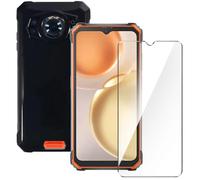 Qlfemna Coque pour Blackview Oscal S80 (6.58") avec 1 Pièce Protection écran en Verre Trempé, Housse de Protection Silicone Ultra Fine Coque, Anti Rayures Douce TPU Bumper Housse - Noir