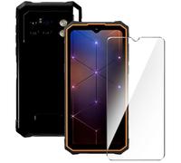 Qlfemna Coque pour HOTWAV Cyber 13 Pro (6.6") avec 1 Pièce Protection écran en Verre Trempé, Housse de Protection Silicone Ultra Fine Coque, Anti Rayures Douce TPU Bumper Housse - Noir