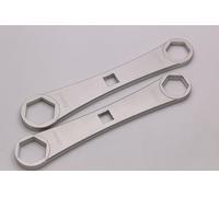 QLFGJVN Pour fourche de suspension, clé à molette, outil de démontage compatible avec la plupart des rockshox, Fox et autres fourches (24-26-27-28 mm, 24-26-30-32 mm) (24-26-27-28 mm)