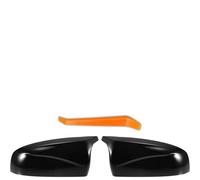 Qlhshop Coque de rétroviseur de Rechange pour BMW X5 E70 X6 E71 2007-2013 Noir Brillant - 1 Paire (Gauche-Droite)