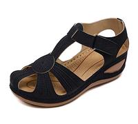 QLIGHA Sandale Tongs Femme Talon Compensé Plate-Forme Pantoufles Toe Sandals Chaussures De Plage & Piscine