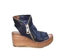 QLIGHA Sandales Femme Compensees Été Chaussures Pour Piscine Et Plage Plateforme Bout Ouvert Sandale