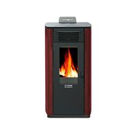 QLIMA Fiorina 90 poêle à granulés métal rouge