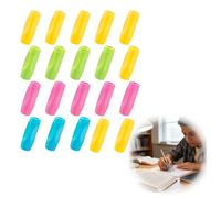 QLK 20PCS Guide Doigts Ecriture Enfant, Grip Crayon Convient aux Stylos Fins, Aide à I'écriture en Silicone, Ergonomique Aide Ecriture Enfant Convient afin de Corriger la Prise, Poignées pour Crayons