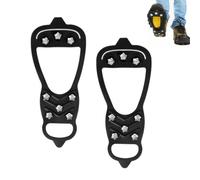 QLK Crampons Neige Chaussures, Crampon Neige avec 8 Clous en Acier | Crampons Antidérapants, Crampon neiges et Glace pour Chaussure pour Hiver Randonnée Pêche Marche, Alpinisme