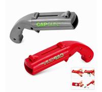 QLK Ouvre Bouteille Décapsuleur Pistolet, 2 Pièces Cap Gun Décapsuleur, Pistolet à Capsule Amusant pour Bières, Outil Bar et Fête, Cadeau Original pour Hommes