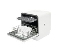 QLK-T18 Mini lave-vaisselle de table, avec ou sans raccordement d'eau, utilisable sur pied, pour bureau, camping, camping-car, lave-vaisselle de table, raccordement à l'eau