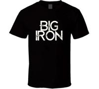 QLKNSC Big Iron Marty Robbins Country Music Fan T T-Shirts Hemden Black(Large)