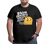 QLKNSC Big Size Men's Personalised T T-Shirts Hemden UK Time Bacon(XX-Large)