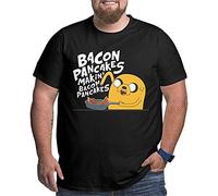 QLKNSC Big Size Men's The Loom t T-Shirts Hemden Mens Time Bacon(Small)