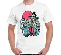 QLKNSC Big Trouble in Little China Fu Manchu Kurt Russell Retro T T-Shirts Hemden White(X-Large)