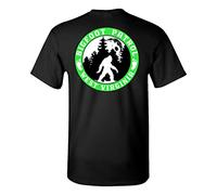 QLKNSC Bigfoot Patrol West Virginia Sasquatch Moon Silhouette Men T-T-Shirts Hemden Black(XX-Large)