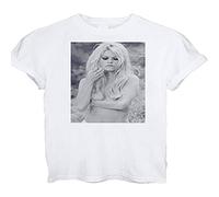 QLKNSC Brigitte Annemarie Bardot French Actress Singer Men TT-Shirts à Manches Courtes(Large)