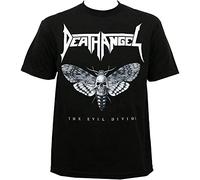 QLKNSC Death Angel Evil Divide Moth Bob Tyrell Art Men T T-Shirts à Manches Courtes(Medium)