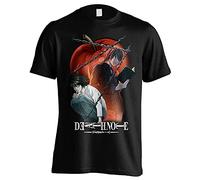 QLKNSC Death Note Chained Notes Light Yagami Anime Black Men T-T-Shirts à Manches Courtes(XX-Large)