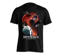 QLKNSC Death Note Chained Notes T-T-Shirts à Manches Courtes Black(Large)