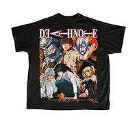 QLKNSC Death Note Vintage Bootleg Style Graphic T-T-Shirts à Manches Courtes Black(Medium)