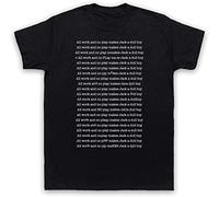QLKNSC Death to Videodrome All Work and No Play Makes Jack A Dull Boy Slogan Horror Film Mens White Yellow Black Red Mens Women T T-Shirts à Manches Courtes 100% Cotton68585(XX-Large)