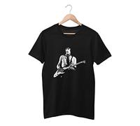QLKNSC HAIT Peter Green T Shirt Retro Vintage Music Birthday Guitar Gift Black(Medium)