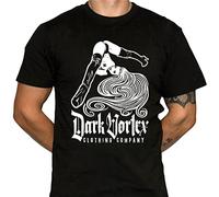 QLKNSC HAIT Sexy Pinup Upside Down - Dark Vortex Branding - 100% Preshrunk Cotton Shirt Black(XX-Large)