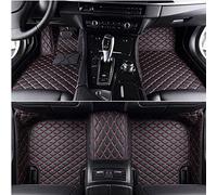 Qlligh pour Chev-rolet Camaro SS 2010-2015(LHD) Tapis De Sol De Voiture en Cuir sur Mesure Tapis de Voiture Imperméables AntidéRapant Moquette Tapisinterieur Accessories,Black-Red