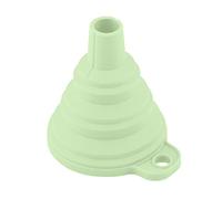 QLLQ Entonnoir à outils de cuisine en silicone de qualité alimentaire, poudre liquide, entonnoir de transfert de remplissage, pliable, rangement facile, silicone, bruyant, vert nordique