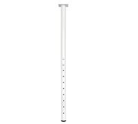 QLLY Pied de Table réglable en métal, 60 à 100 cm, Pied de Bureau à Domicile, Ensemble de Pieds de Meubles (1, Blanc)
