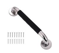 QLMA Main Courante INOX pour Escalier Rampe Descalier Main Courante Antidérapante Poignée Rambarde de Sécurité pour lintérieur lextérieur Barre Dappui de Couloir(Black,A 25-30cm)