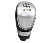 QLOREGS Pommeaux de leviers de vitesse Compatible Avec Ford Pour Focus MK2 Pour FL 2008 2009 2010 2011 Pommeau De Levier De Vitesse Manuel À 5 Ou 6 Vitesses(Silver,5 speed)