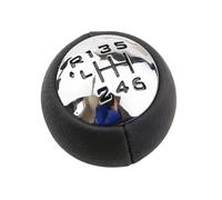 QLOREGS Pommeaux vitesse Compatible Avec Peugeot Pour 106 206 306 406 107 207 307 407 Pommeau De Levier De Vitesse Manuel À 6 Vitesses(Black,6speed)