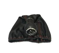 QLOREGS Pommeaux vitesse Compatible Avec VW Pour Golf MK3 Pour Vento 1992 1993 1994 1995 1996 1997 1998 Pommeau De Levier De Vitesse Avec Coutures Rouges(Red Stitches)