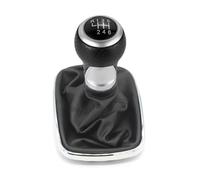 QLOREGS Pommeaux vitesse Compatible Avec VW Pour Jetta Pour Bora MK4 1999 2000 2001 2002 2003 2004 Pommeau De Levier De Vitesse 12 Mm 5 6 Vitesses(Black Line-6 Speed)