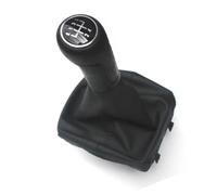 QLOREGS Pommeaux vitesse Compatible Avec VW Pour Polo MK4 9N 9N2 2002 2003 2004 2005 2006 2007 2008 2009 Pommeau De Levier De Vitesse Avec Soufflet En PU