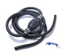 QLOUNI Poire amorçage carburant Auto Bateau 8mm Pompe à Essence de Carburant de Tuyau d'Aspiration 90cm - Siphon de pompe à essence avec pompe de transfert de carburant
