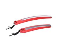 QLoztyse 2 Pièces Garde-Boue de Vélo Déflecteurs de Protection Bavette Avant et Garde-Boue Arrière Installation Facile avec Conception Réfléchissante Adapté, Rouge