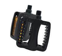 QLoztyse 2 Pièces Pédales de Vélo pour Enfants Pédales de Remplacement pour VTT et Route avec Bandes Réfléchissantes pour la Visibilité Adapté pour la, États-Unis et Noirs