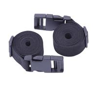 QLoztyse 2 Pièces Sangles de Sac de Golf Ceinture de Fixation Boucle Rapide Réglable en Nylon pour Organiser Les Valises et Accessoires Adaptée au Transport, Noir