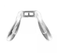 QLoztyse 5x Pont de Selle de Lunettes Plaquette Nasale, Support de Nez, Selle En Silicone, Forme En U En Silicone, Selle pour Lunettes En Verre Bricolage