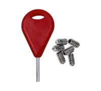 QLoztyse 7 Pièces Aileron de Surf Comprenant Une Clé à Poignée Un Outil de Fixation et des Vis de Remplacement Adapté pour Les Ajustements Rapides et, Rouge