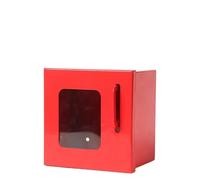 QLoztyse Boîte de Verrouillage de Groupe Coffret Collectif pour Sécurisation des Objets avec Panneau Transparent en Fer Robuste Facile à Utiliser Adapté à, Rouge