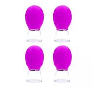 QLoztyse Ensemble de 2 X 4 Ventouses Faciales En Silicone à Vide pour Le Cou et Le Dos, Usage Quotidien pour Femmes et Hommes, 4 pièces