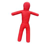 QLoztyse Mannequin de Grappling Outil de Boxe Poupée de Jiujitsu Sac de Lutte en Cuir Rempli pour l'Amélioration des Techniques Adapté pour, Rouge